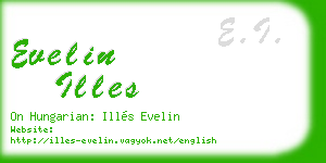 evelin illes business card