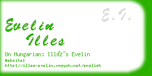 evelin illes business card